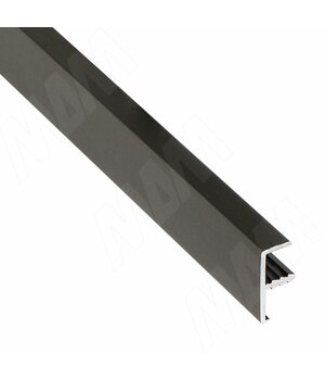 INTEGRO Профиль окантовочный врезной, для плиты 18 мм, 20х9х8, бронза, L-6000