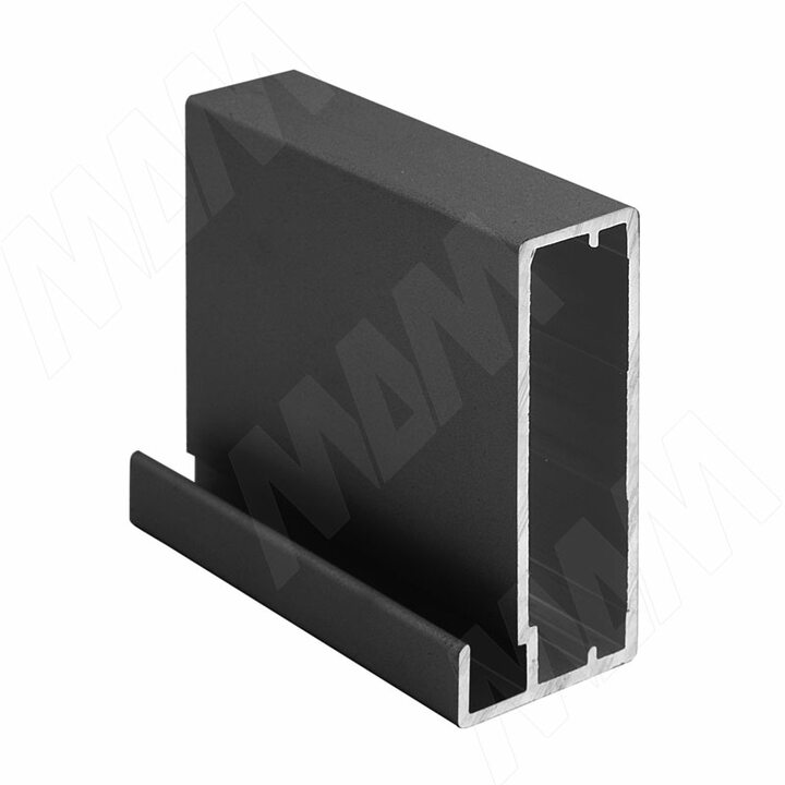 INTEGRO Профиль рамочный широкий, 45х20х8, черный, L-6000