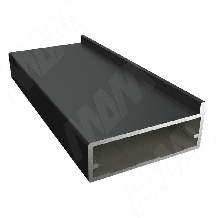 INTEGRO Профиль рамочный широкий, под наклейку, 45х19х1, черный, L-6000