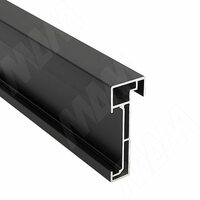 PS19 Горизонт. профиль верх/низ, черный, L-6000