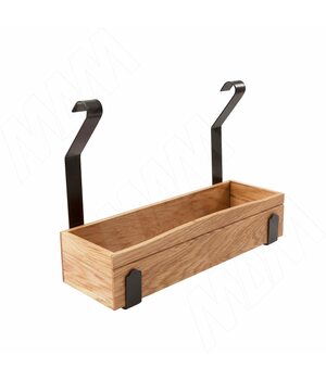 LANDSBY Лоток 280 мм, черный/дуб