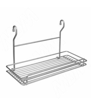 Полка одинарная с длин.креплениями мат.хром