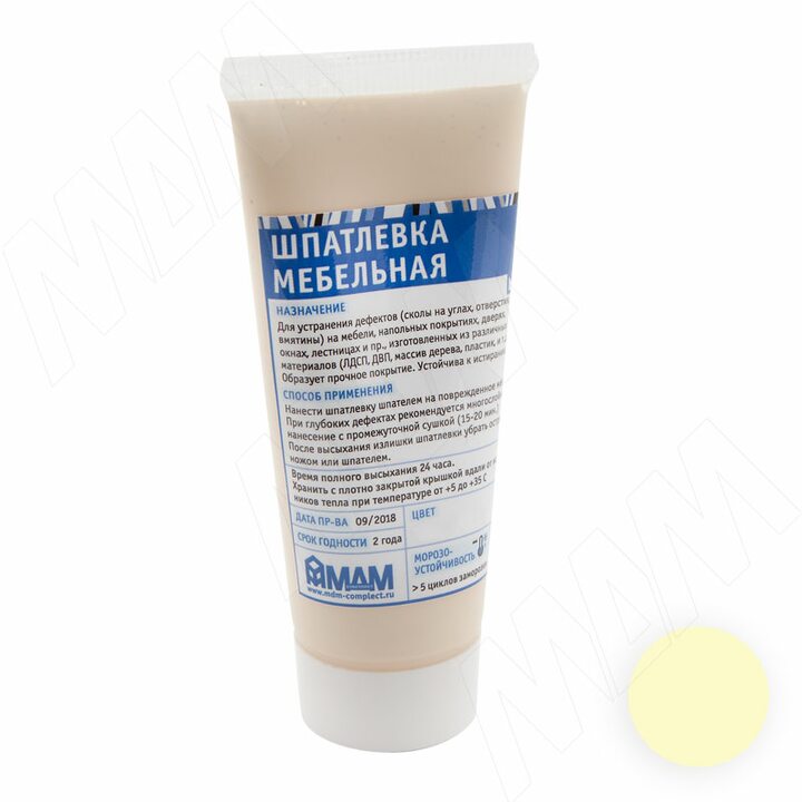 Шпатлевка мебельная, ваниль