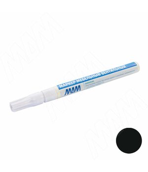 Маркер мебельный вентильный, черный