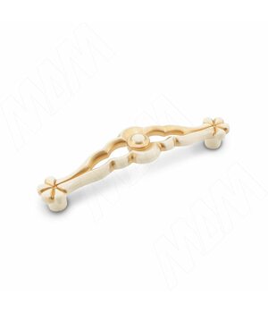 Ручка-скоба 96мм cлоновая кость/золото винтаж