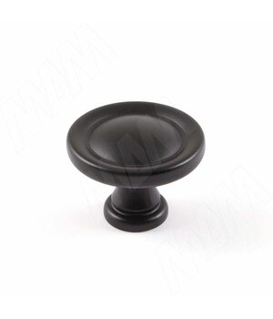 Ручка-кнопка D31мм черный матовый