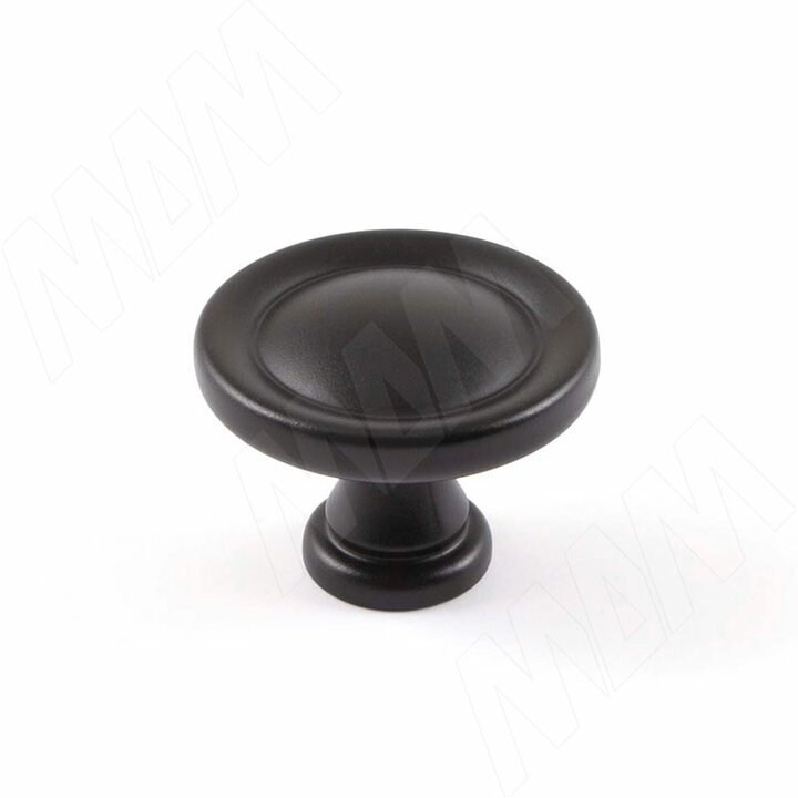 Ручка-кнопка D31мм черный матовый