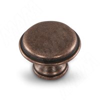 Ручка-кнопка D30мм медь состаренная