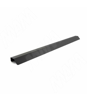 Профиль-ручка 596мм крепление саморезами черный матовый