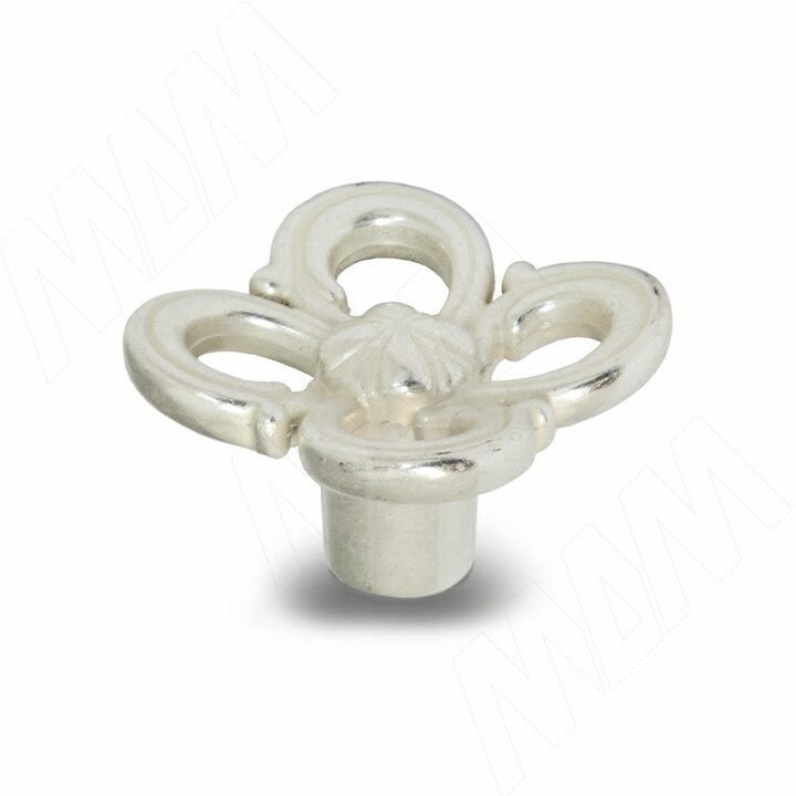 Ручка-кнопка серебро Венецианское