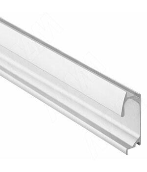 Профиль-ручка крепление саморезами алюминий матовый, L-3000мм