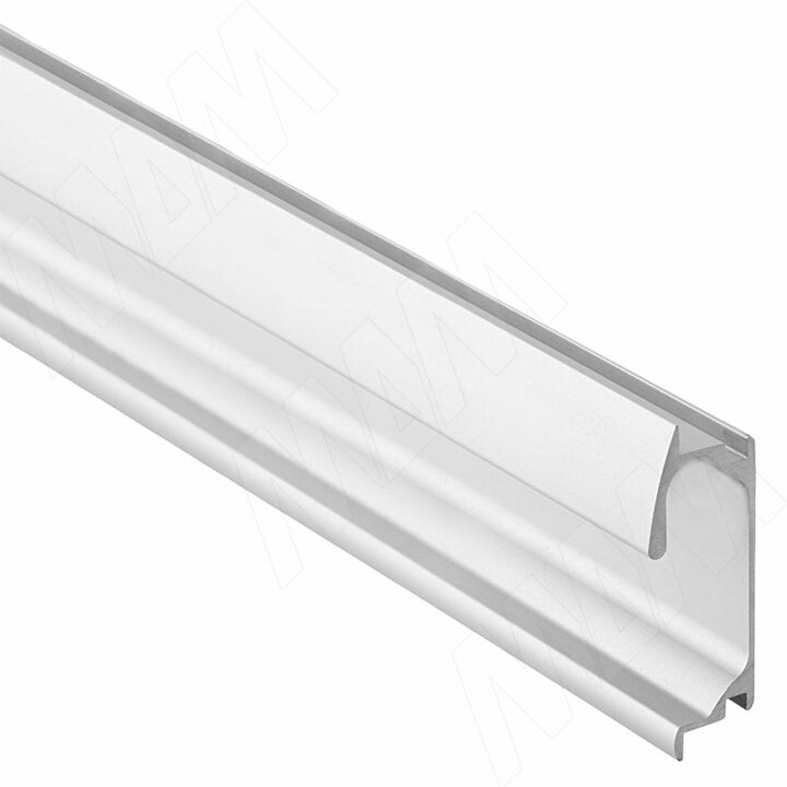 Профиль-ручка крепление саморезами алюминий матовый, L-3000мм