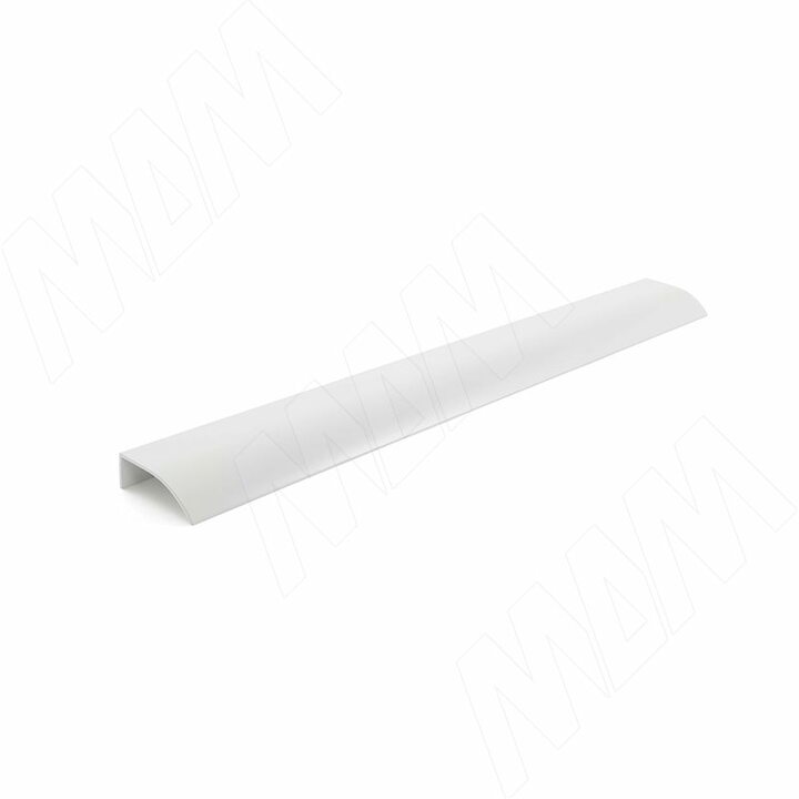Профиль-ручка 396мм крепление саморезами белый матовый