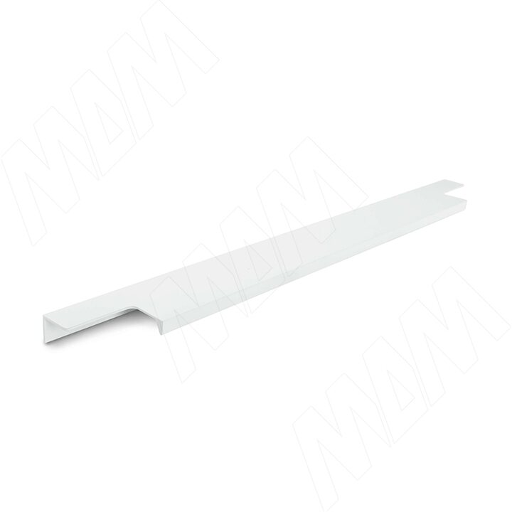 Профиль-ручка 396мм крепление саморезами белый матовый