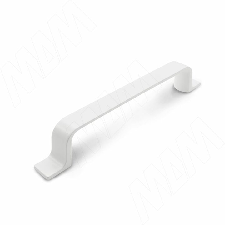 Ручка-скоба 128мм белый матовый