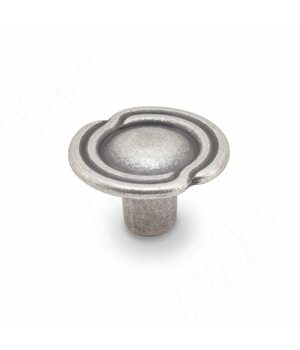 Ручка-кнопка D31мм серебро состаренное