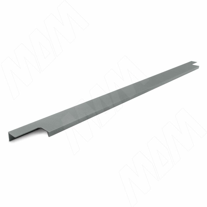 Профиль-ручка 596мм крепление саморезами графит