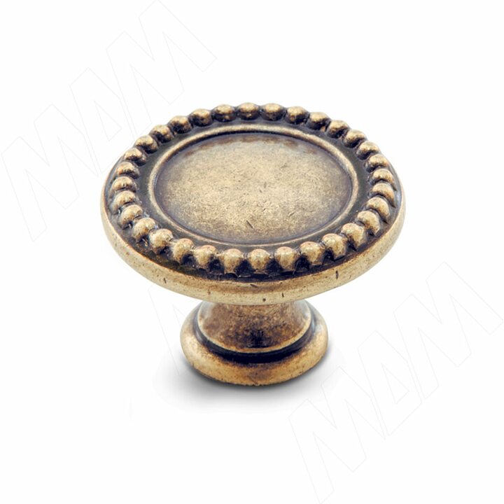 Ручка-кнопка D30мм бронза состаренная