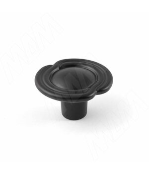 Ручка-кнопка D31мм черный матовый