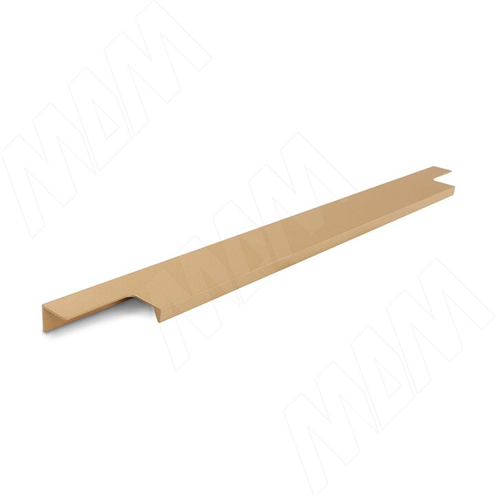 Профиль-ручка 396мм крепление саморезами золото матовое