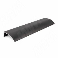 Профиль-ручка крепление саморезами черный матовый, L-3000мм