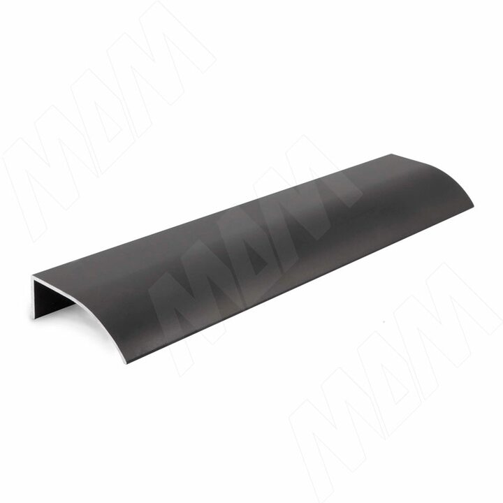 Профиль-ручка крепление саморезами черный матовый, L-3000мм