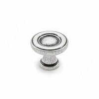 Ручка-кнопка D25мм серебро состаренное