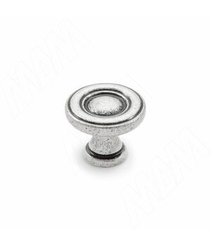 Ручка-кнопка D25мм серебро состаренное