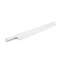 Профиль-ручка 446мм крепление саморезами белый матовый