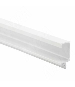 Профиль-ручка врезная для фасада 18мм, белый матовый (краска), L-3000мм