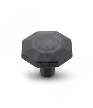 Ручка-кнопка черный матовый