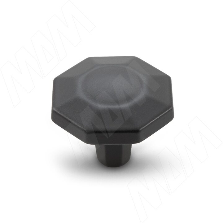 Ручка-кнопка черный матовый