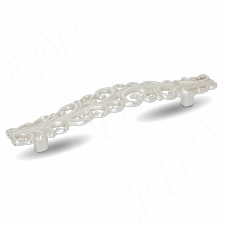 Ручка-скоба 128мм серебро Венецианское