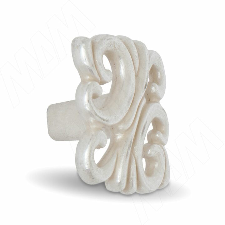 Ручка-кнопка серебро Венецианское