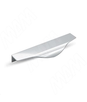 Профиль-ручка 200мм крепление саморезами алюминий полированный