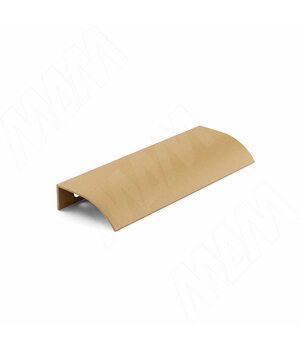 Профиль-ручка 96мм (L=124мм) крепление саморезами золото матовое