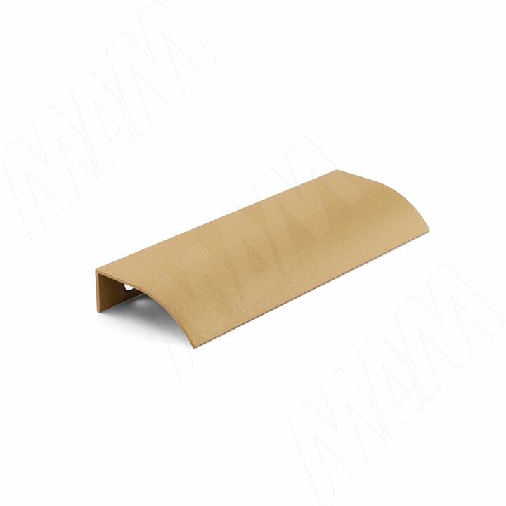 Профиль-ручка 96мм (L=124мм) крепление саморезами золото матовое