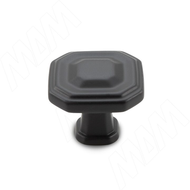 Ручка-кнопка черный матовый