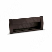 Ручка-раковина 96мм крепление саморезами коричневый матовый