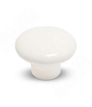 Ручка-кнопка D37мм керамика молочная