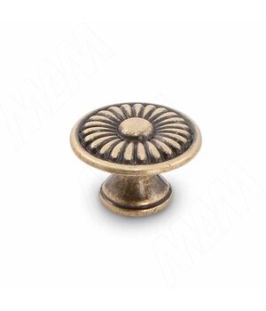 Ручка-кнопка D30мм бронза состаренная