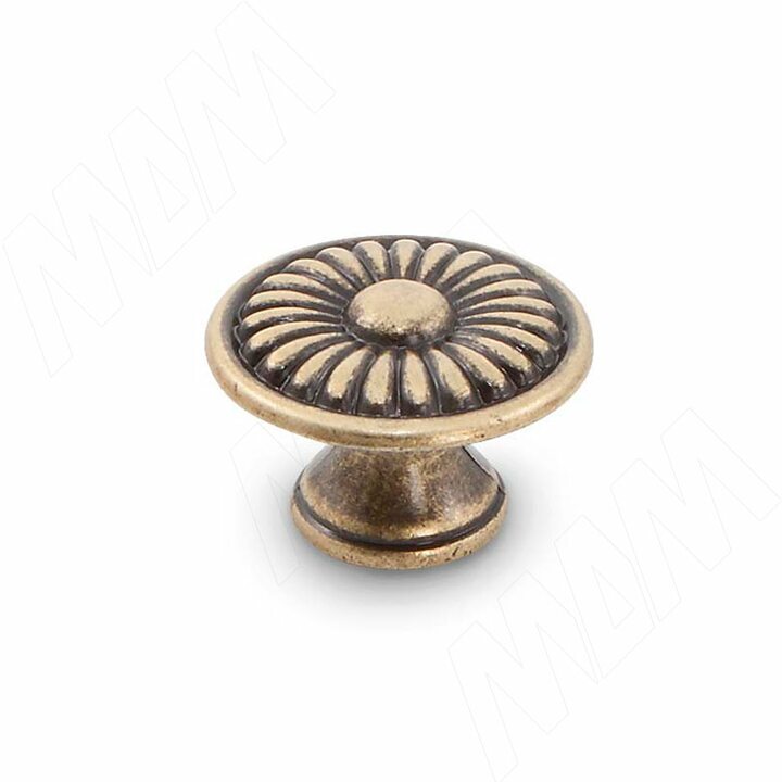 Ручка-кнопка D30мм бронза состаренная