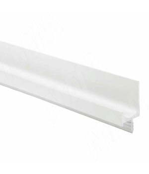 Профиль-ручка врезная для фасада 16/18мм, белый матовый (краска), L-3000мм