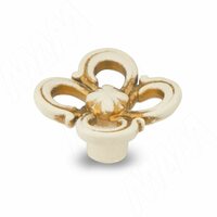 Ручка-кнопка cлоновая кость/золото винтаж