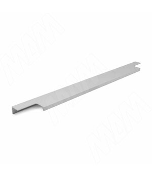 Профиль-ручка 446мм крепление саморезами алюминий матовый