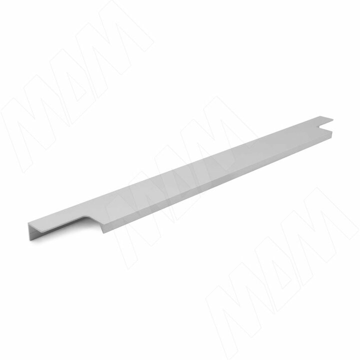 Профиль-ручка 446мм крепление саморезами алюминий матовый