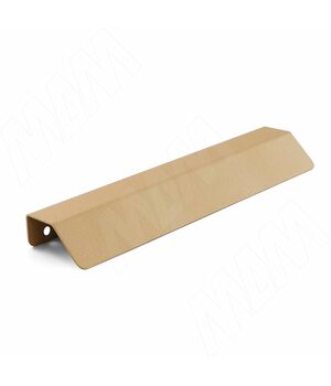 Профиль-ручка 192мм (L=220мм) крепление саморезами золото матовое