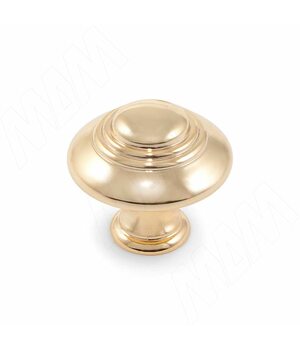 Ручка-кнопка D30мм золото