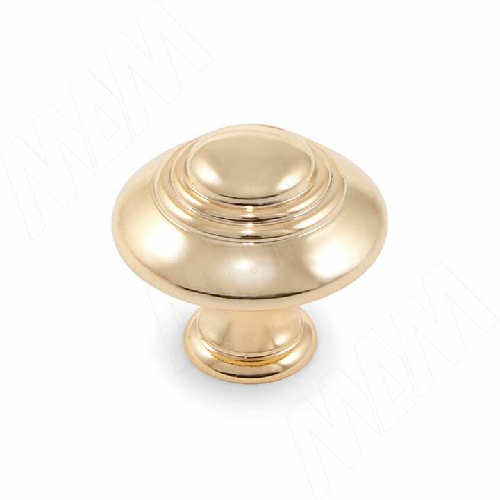 Ручка-кнопка D30мм золото