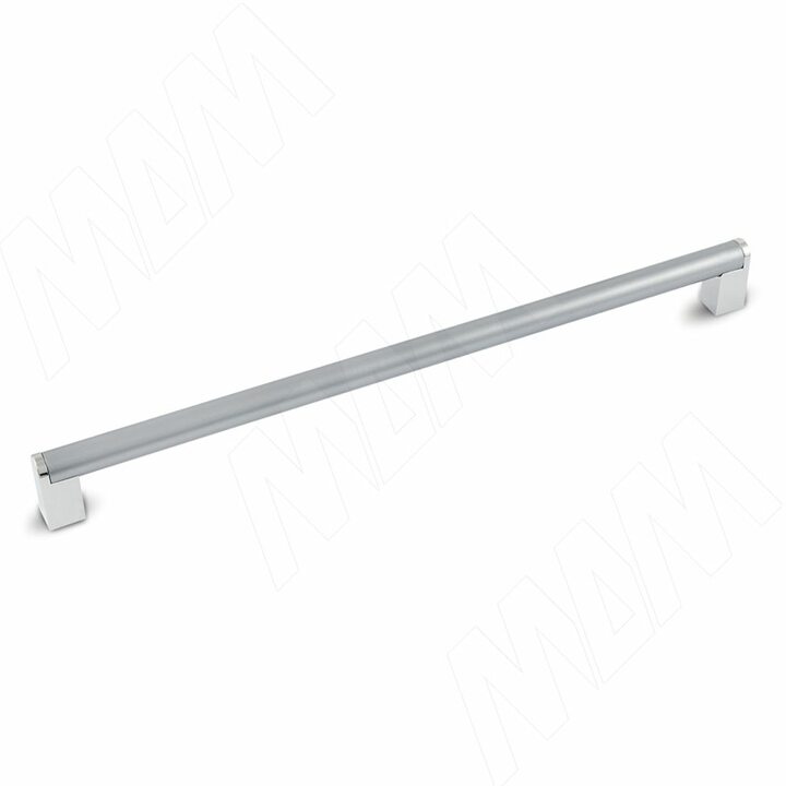 Ручка-рейлинг 320мм хром/нерж. сталь голубая